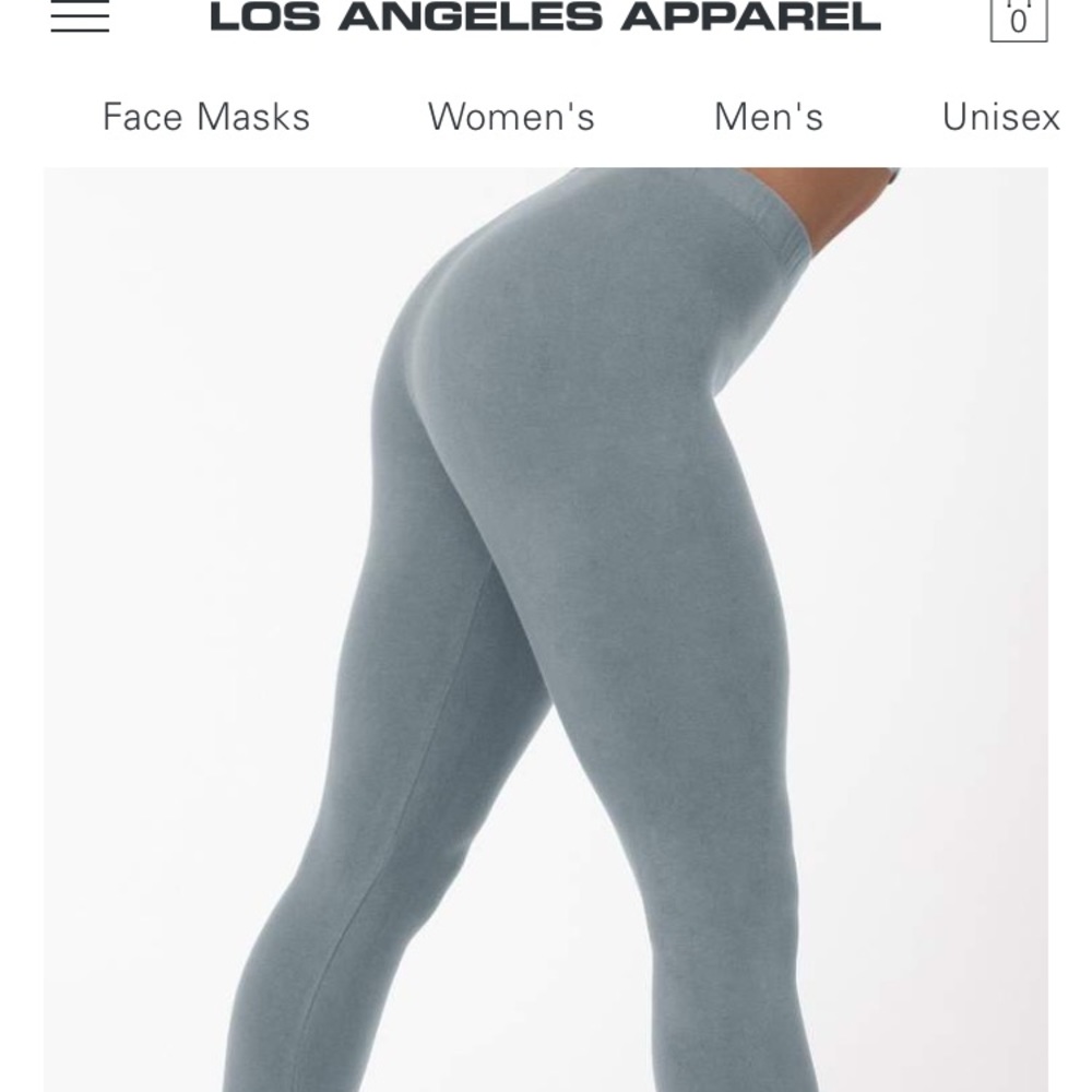 los angeles apparel leggings eucalyptus xs